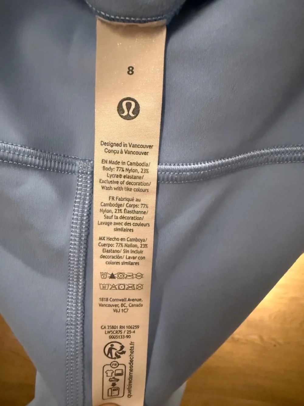 Lululemon Wunder Train 25” Leggings Size 8 + Bra 5pc Bundle